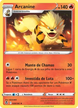 Arcanine 020 Tempestade Prateada