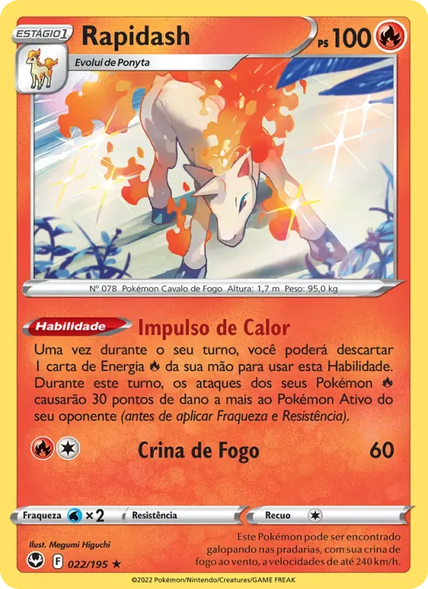 Rapidash 022/195 Tempestade Prateada