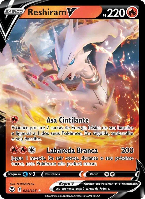 Reshiram V 024/195 Tempestade Prateada