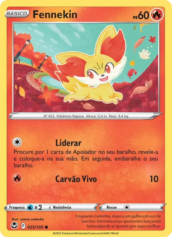 Fennekin 025/195 Tempestade Prateada