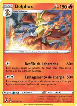 Delphox 027 Tempestade Prateada