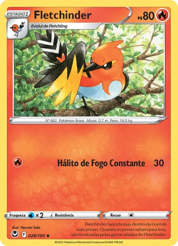 Fletchinder 028/195 Tempestade Prateada