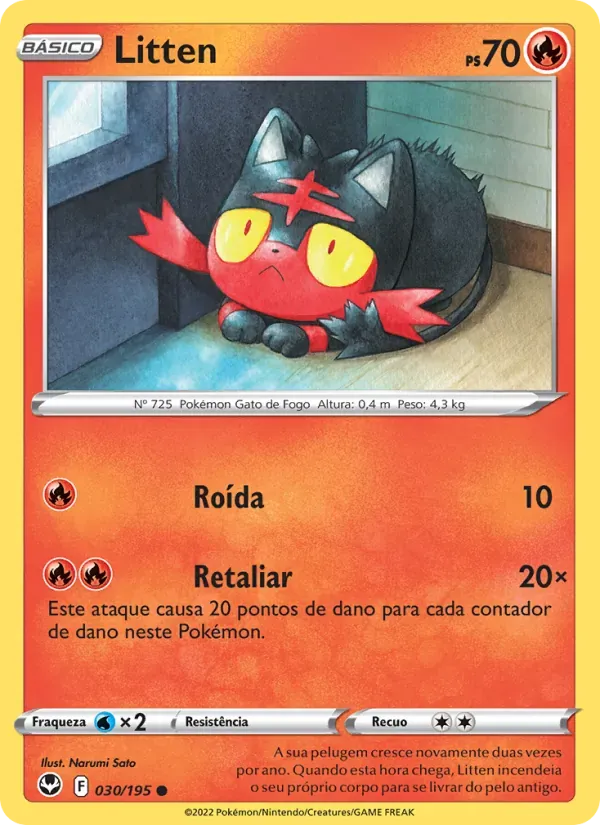Litten 030/195 Tempestade Prateada