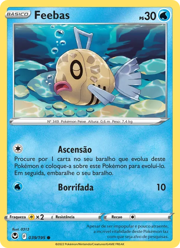 Feebas 039/195 Tempestade Prateada