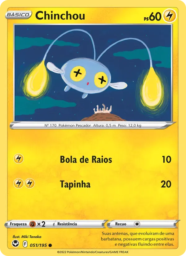 Chinchou 051/195 Tempestade Prateada