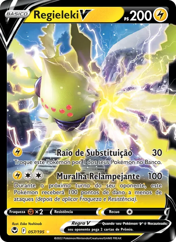 Regieleki V 057/195 Tempestade Prateada