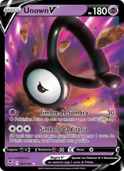 Unown V 065 Tempestade Prateada