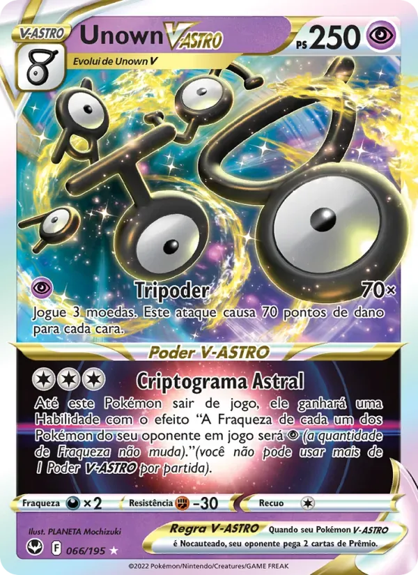 Unown V-ASTRO 066/195 Tempestade Prateada