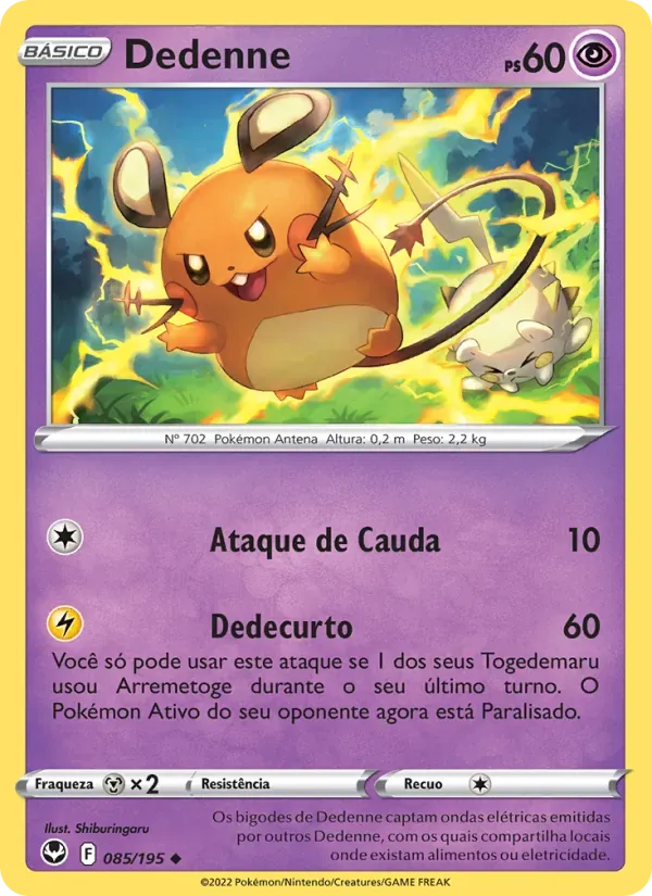 Dedenne 085/195 Tempestade Prateada