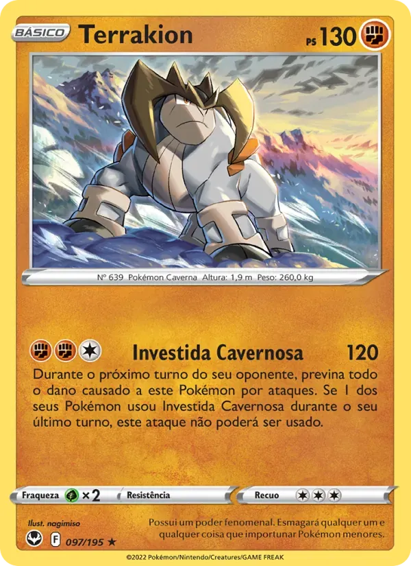 Terrakion 097/195 Tempestade Prateada