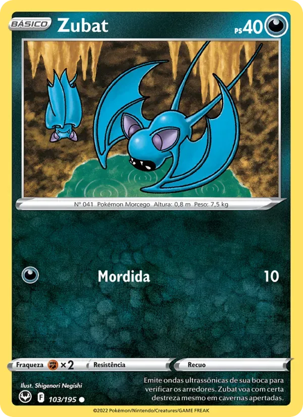 Zubat 103/195 Tempestade Prateada