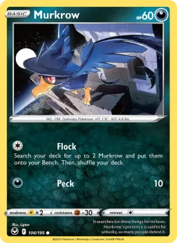 Murkrow 106 Tempestade Prateada