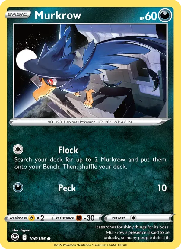 Murkrow 106/195 Tempestade Prateada