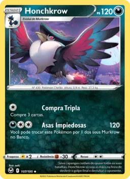 Honchkrow 107 Tempestade Prateada