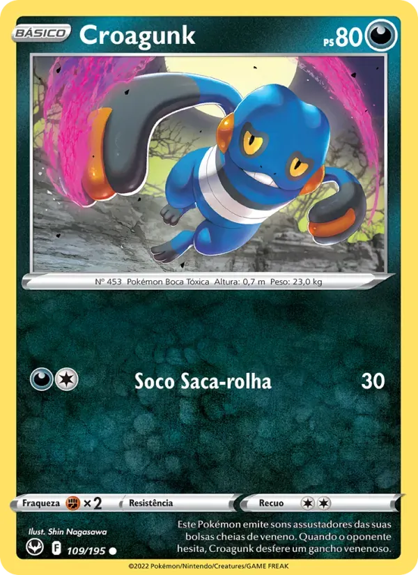Croagunk 109/195 Tempestade Prateada