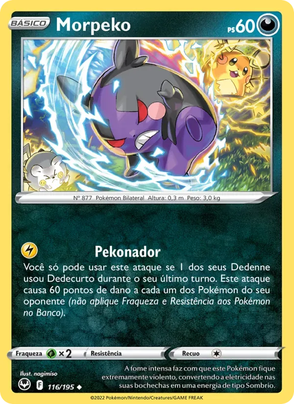 Morpeko 116/195 Tempestade Prateada