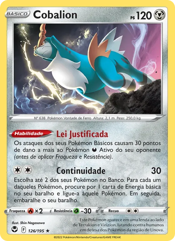 Cobalion 126/195 Tempestade Prateada