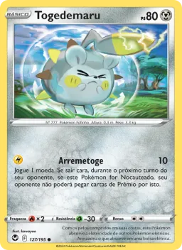 Togedemaru 127 Tempestade Prateada