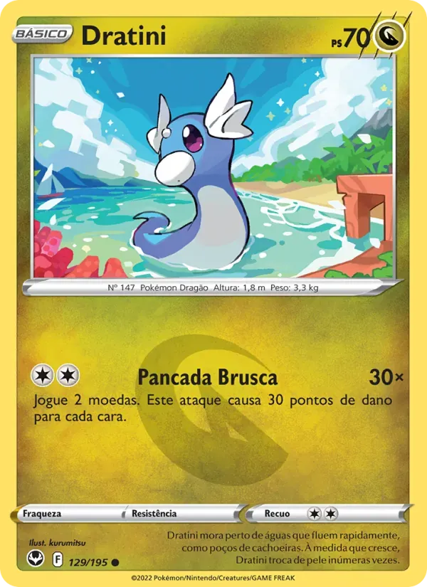 Dratini 129/195 Tempestade Prateada