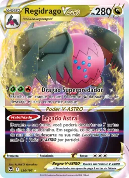 Regidrago V-ASTRO 136 Tempestade Prateada