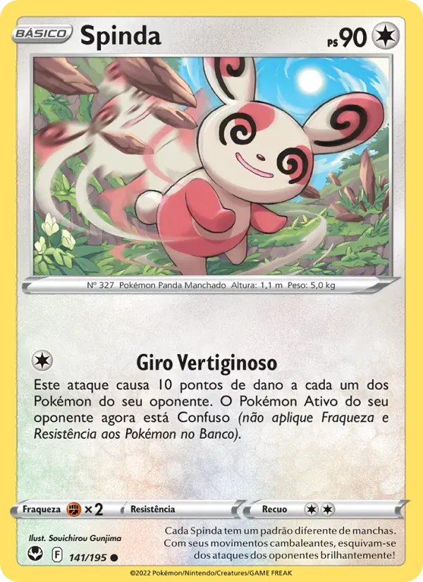 Spinda 141/195 Tempestade Prateada