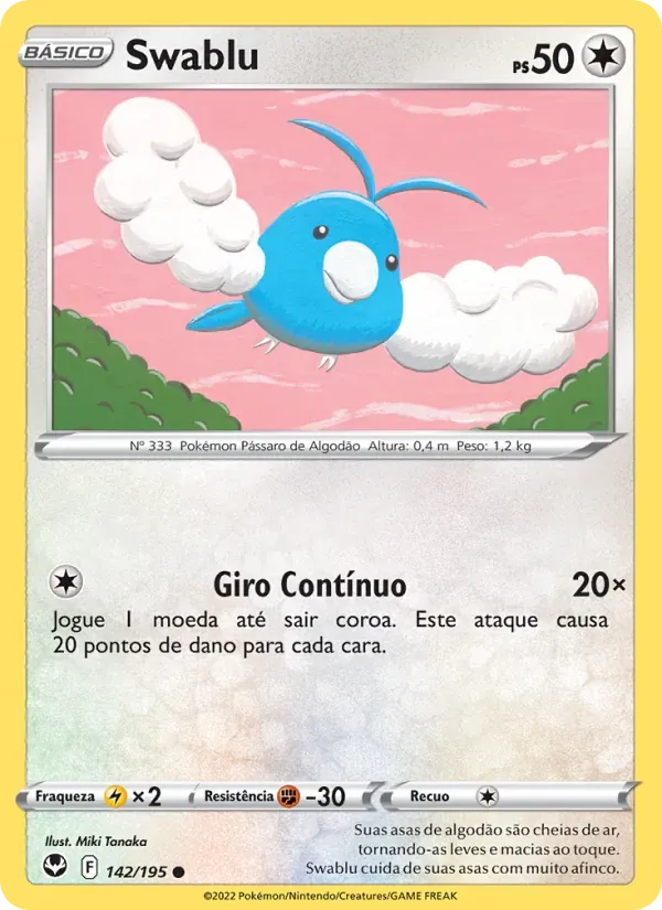 Swablu 142/195 Tempestade Prateada