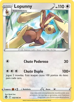 Lopunny 145 Tempestade Prateada
