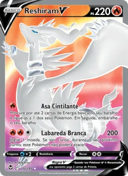 Reshiram V 172 Tempestade Prateada