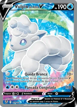 Vulpix de Alola V 173 Tempestade Prateada