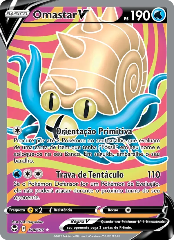 Omastar V 174/195 Tempestade Prateada