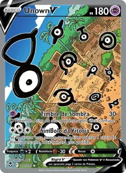 Unown V 177 Tempestade Prateada