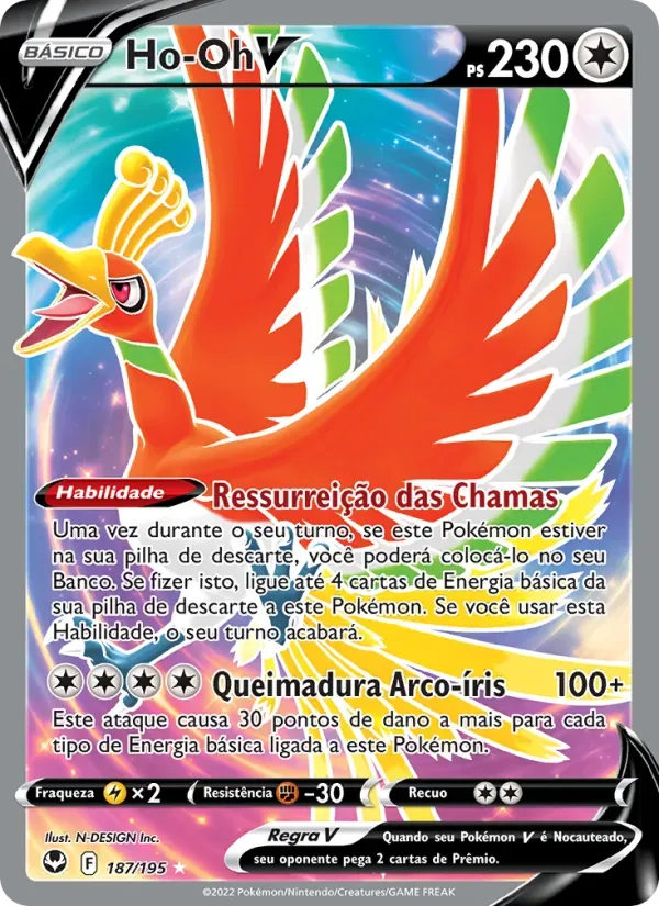 Ho-Oh V 187/195 Tempestade Prateada