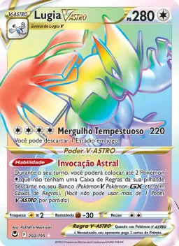 Lugia V-ASTRO 202 Tempestade Prateada