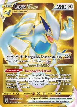 Lugia V-ASTRO 211 Tempestade Prateada