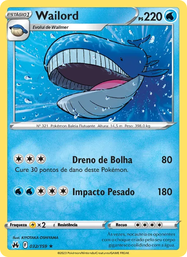 Wailord 032/159 Realeza Absoluta