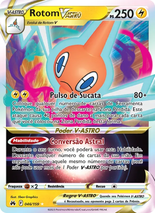 Rotom V-ASTRO 046/159 Realeza Absoluta