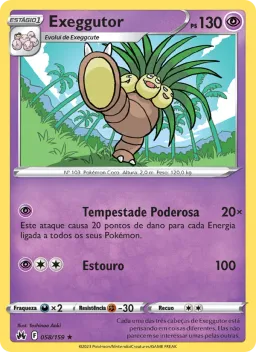 Exeggutor 058 Realeza Absoluta