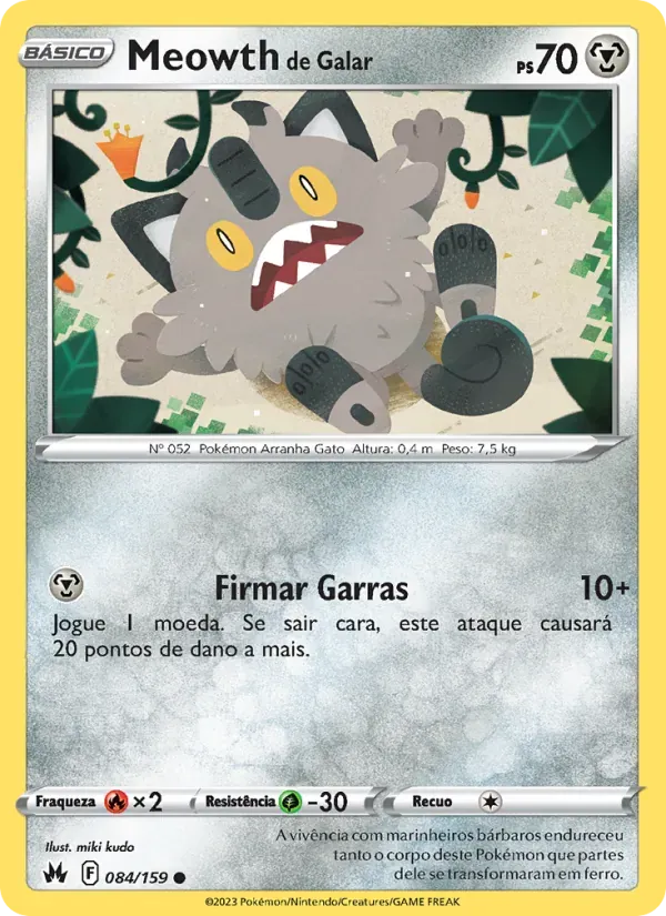Meowth de Galar 084/159 Realeza Absoluta