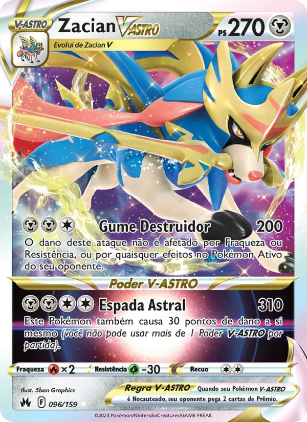 Zacian V-ASTRO 096/159 Realeza Absoluta