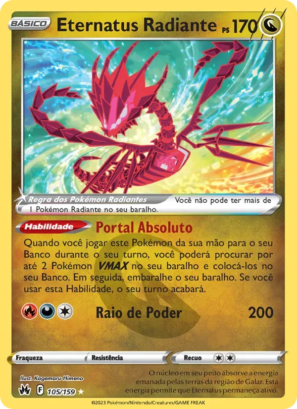 Eternatus Radiante 105/159 Realeza Absoluta