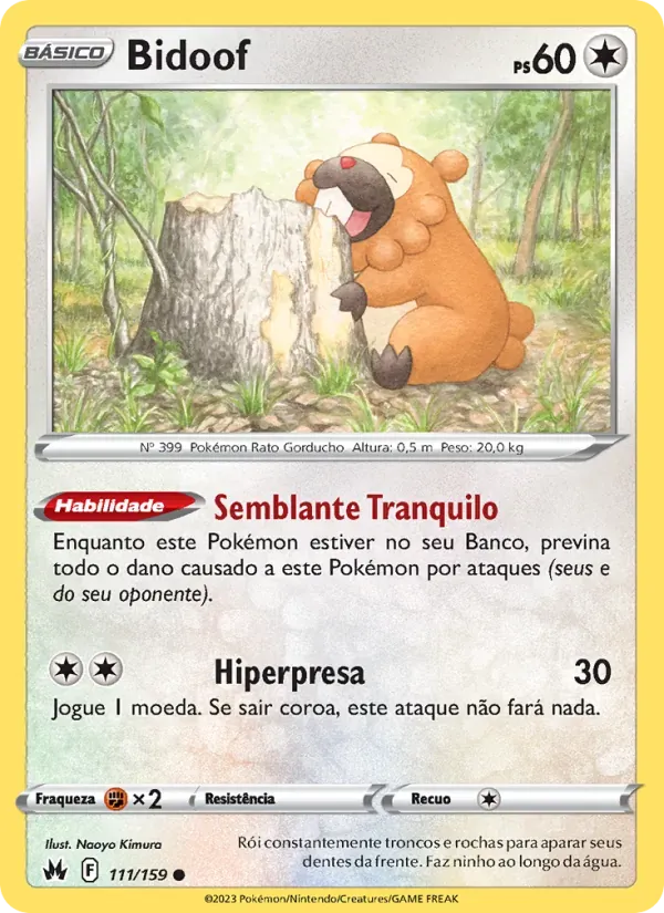 Bidoof 111/159 Realeza Absoluta