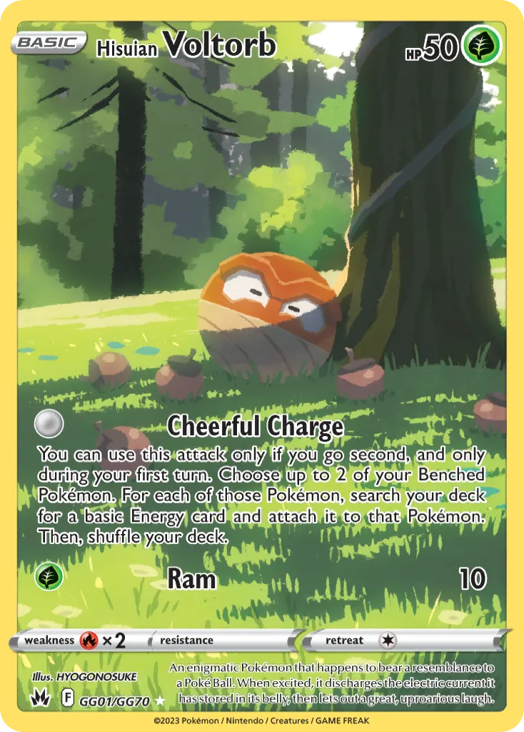 Voltorb de Hisui GG01/70 Realeza Absoluta Galeria de Galar