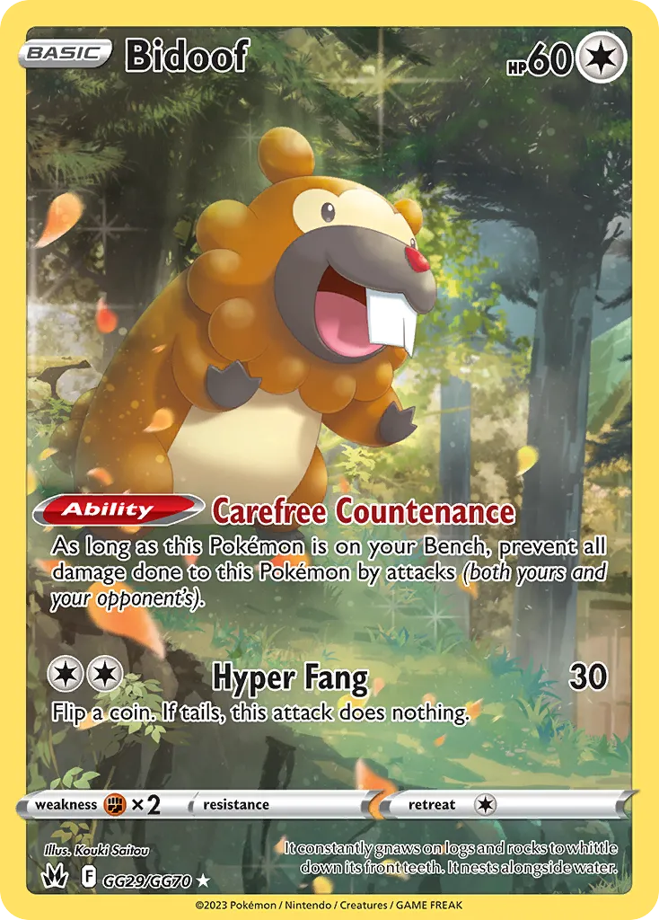 Bidoof GG29/70 Realeza Absoluta Galeria de Galar