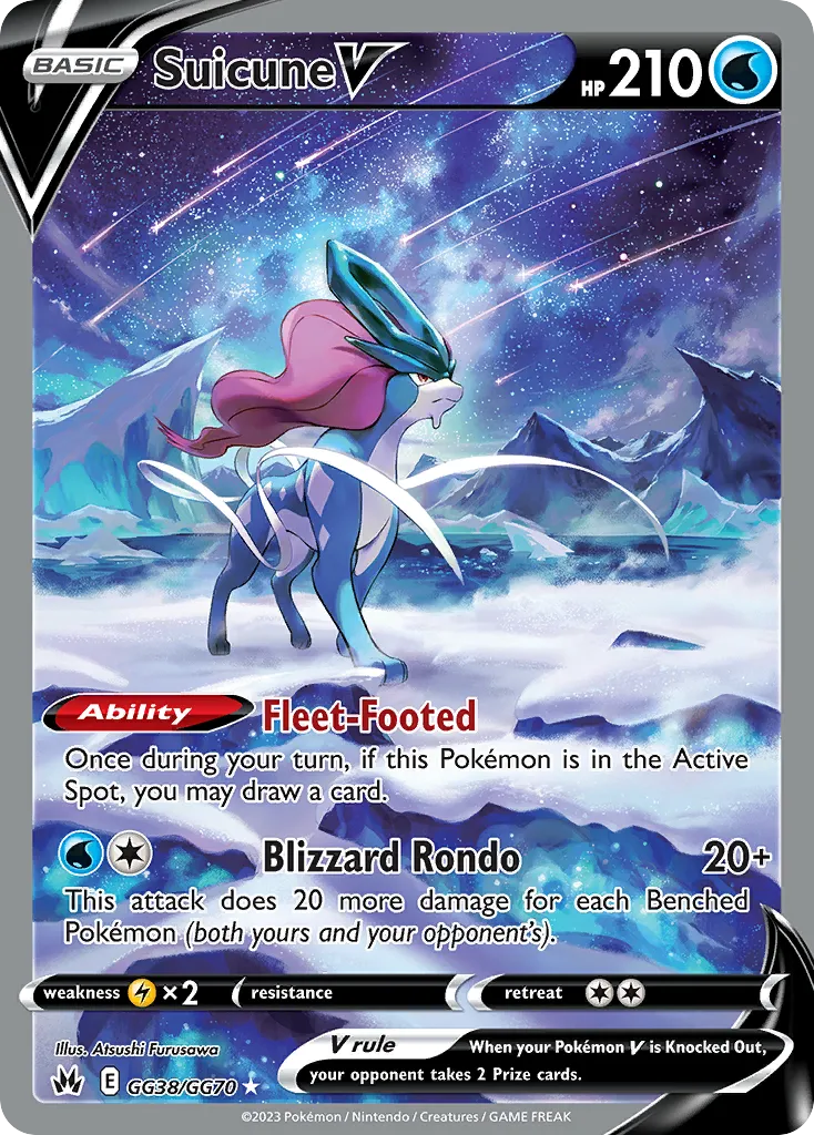Suicune V GG38/70 Realeza Absoluta Galeria de Galar