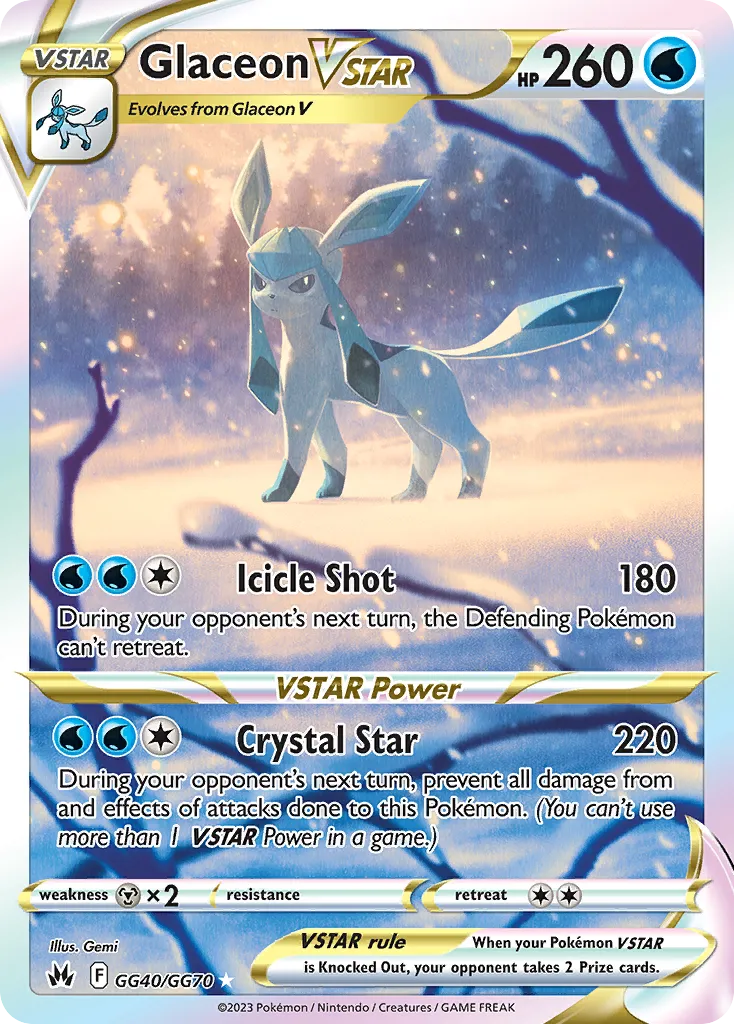 Glaceon V-ASTRO GG40/70 Realeza Absoluta Galeria de Galar