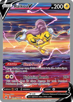 Raikou V GG41 Realeza Absoluta Galeria de Galar