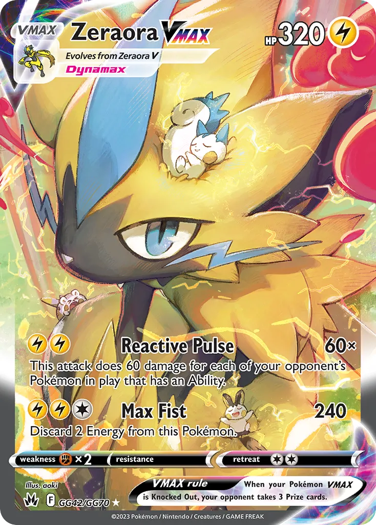 Zeraora VMAX GG42/70 Realeza Absoluta Galeria de Galar