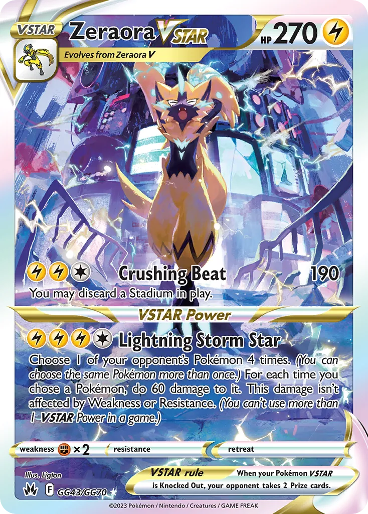 Zeraora V-ASTRO GG43/70 Realeza Absoluta Galeria de Galar