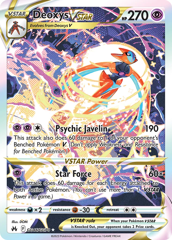 Deoxys V-ASTRO GG46/70 Realeza Absoluta Galeria de Galar
