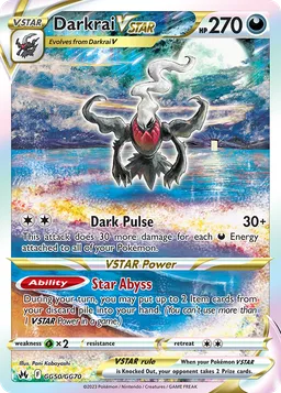 Darkrai V-ASTRO GG50 Realeza Absoluta Galeria de Galar